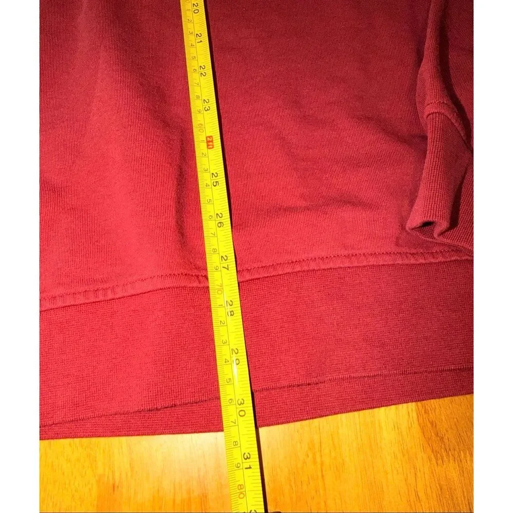 Adidas Neo Sweatshirt Mens XL Red Maroon Chest Logo‎ Pullover Sports
